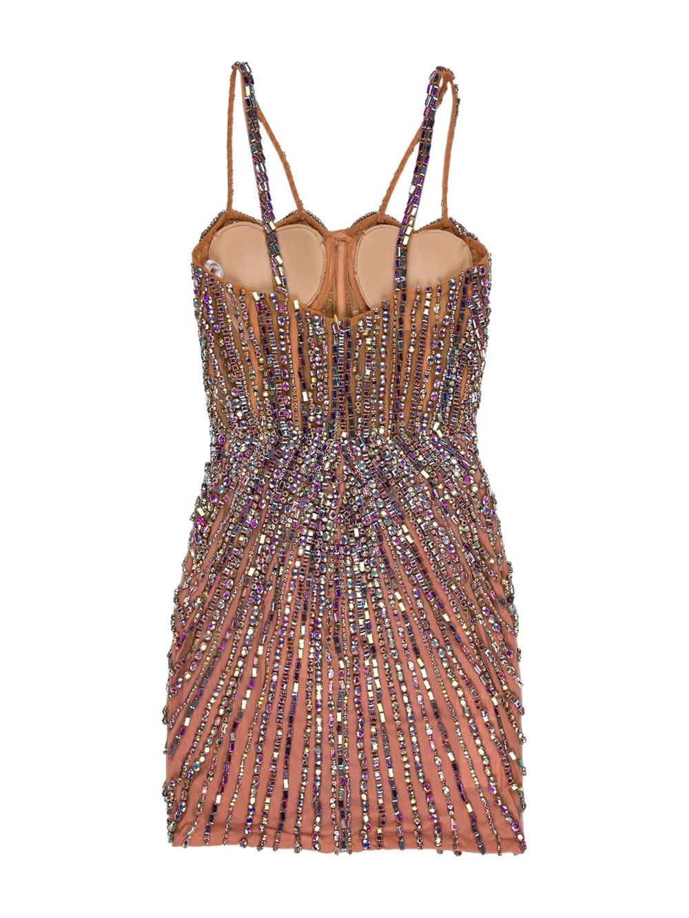 Portia & Scarlett Heart Neckline Embellished Mini Dress - Picture 2 of 11